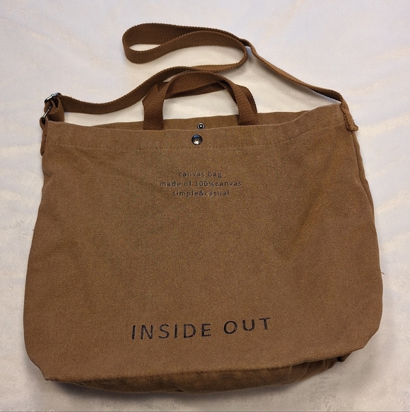 Handbags - Brown Canvas Tote Bag